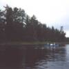 Yes that really is a 50lb cooler full of block ice and other stuff.  This is a picture of us heading into the BWCA.