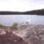 A seagull cleaning up fish guts on at the 3rd bay site.  Off in the distance, is the portage to Swamp Lake.