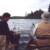 Lunch on Jasper Lake.  The fishing was pretty good here for smallmouth using the "magic bait".