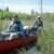 Geo and Dan at the Smalley Lake portage.  This was basically a small creek, with a single beaver dam.  The beaver dam required you to carry the canoe up and over.  We managed to manuever around the dam without having to get out of the canoe.  Pretty Cool.