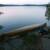 A correctly stowed canoe............Actually if the wind had picked up a little this might have been a problem, but with the weather, I had NO problems leaving the canoe like this............THIS trip was the most STABLE as far as weather is concerned as any trip I've taken.  