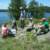 Lunchbreak on OtterTrack Lake.  This is the only US campsite on the Eastern end of the lake.  Not a GREAT campsite by any means.