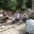 The "CREW" on the upper side of Dead Mans portage.  Yes, we're resting on the portage, but we're comtemplating our NEXT move.  You cannot tell from this pic, but the weather was getting UGLY, and we were in a SERIOUS discussion with regards to camping or pushing foward.