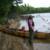 MadNat at the canoe........Taking a break from a 10 hr day in the canoe.  This is on the sandy beach at the back of Inlet Bay on Basswood.  We used this sandy beach as a get out and stretch point many times during this trip.