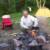 Geo baking some bread.  I've taken my reflector oven on multiple trips in the past.  This trip was no different.  It does take quite a bit of time, and some wood but it was not too bad.
